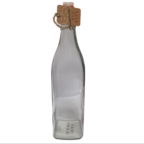 Rae Dunn CHILL Clear Glass Bottle Bail & Trigger Closure Red Letters NWT 2017 - Picture 6 of 12